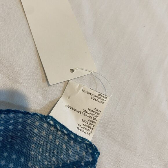 Capelli new york scarf teal/white stars 43X71 spacecore new unisex - Picture 3 of 4